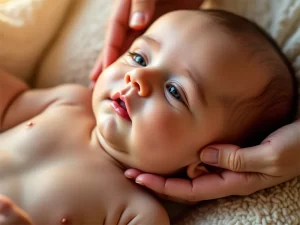 نوزادی که به زردی دچار شده است