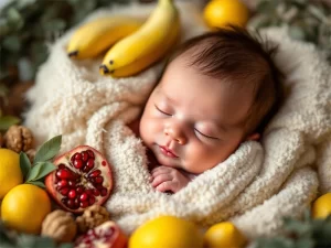 تصویری از نوزاد تازه متولد شده